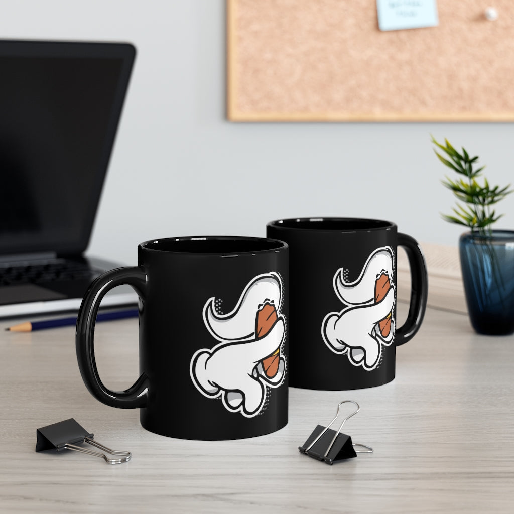 Puffin Perfecto Coffee Mug, 11oz Black Mug