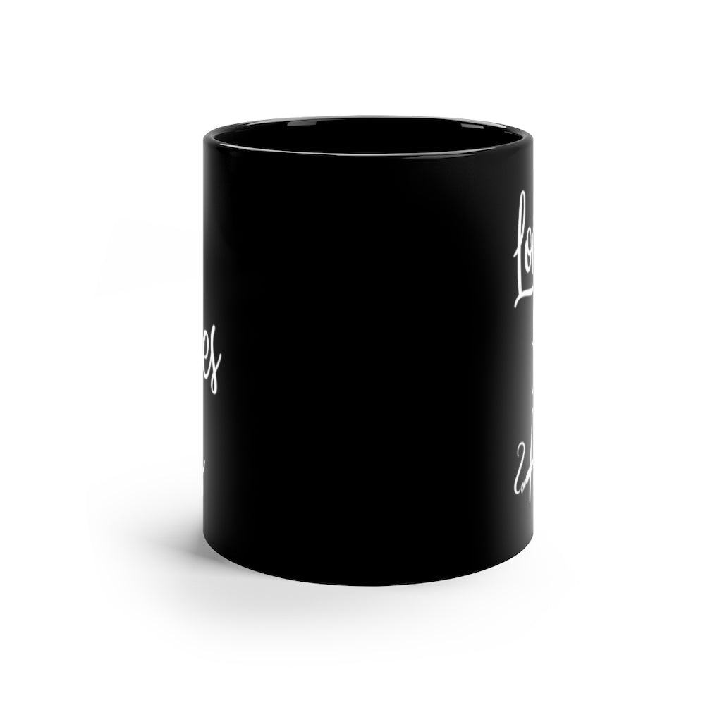Long Lashes & Ashes Coffee Mug, 11oz Black Mug